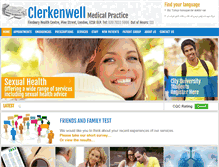 Tablet Screenshot of clerkenwellmedicalpractice.org.uk